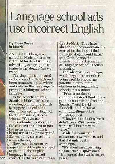 Newspaper article